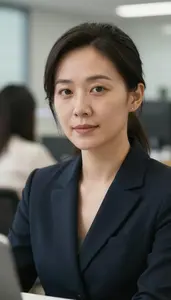 Female Foreign Correspondent Stock Photo