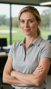 Female Golf Course Designer Professional Stock Image