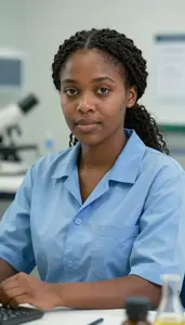Female Mine Geologist Stock Photo