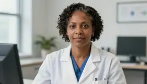 Female Nephrologist Professional Stock Image