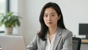 Female Personal Property Assessor Stock Photo