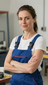 Female Plumber Stock Photo