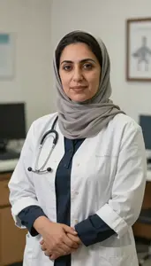 Female Podiatric Medicine Professor Professional Stock Image