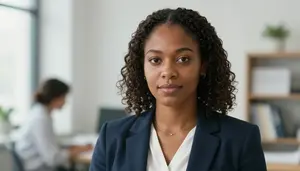 Female Rehabilitation Psychologist Portrait Stock Photo