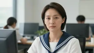 Female Sailor Professional Stock Photo