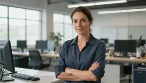 Female Sheet Metal Insulator Portrait Stock Photo