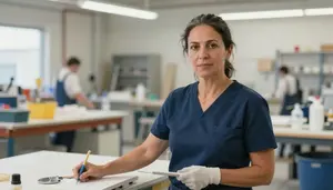 Female Ship Painter Helper Professional Stock Image