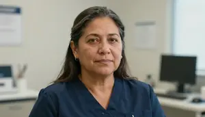 Female Veterinarian Helper Professional Stock Image
