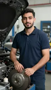 Male Automotive Brake Adjuster Stock Photo