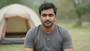 Male Camp Cook Stock Photo