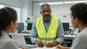 Male Chemical Engineer Mentoring Junior Staff