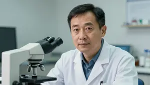 Male Clinical Pathologist Professional Stock Photo
