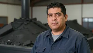 Male Coal Tower Operator Professional Stock Photo