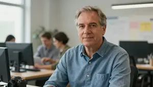 Male Collections And Archives Director Portrait Stock Photo