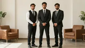 Male Concierges Portrait Stock Photo