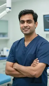 Male Dental Assistants Professional Stock Photo
