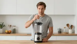 Male Drink Mixer Professional Stock Photo