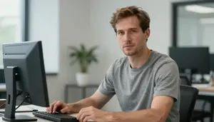 Male Economists Stock Photo