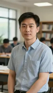 Male Educational Institution Curator Portrait Stock Photo