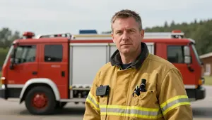 Male Fire Operations Forester Portrait Stock Photo