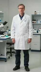 Male Formulary Chemist Portrait Stock Photo