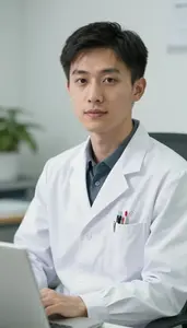 Male Interventional Radiologist Professional Stock Image