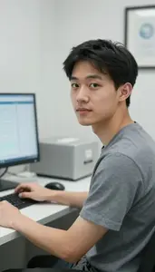 Male Licensed Audiologist Stock Photo