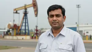 Male Marine Oil Terminal Superintendent Professional Stock Image