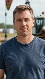 Male Oil Driller Portrait Stock Photo