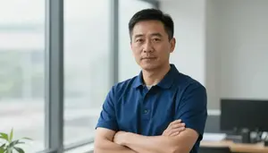 Male Pest Controller Portrait Stock Photo