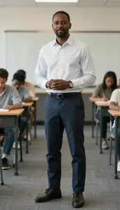 Male Public School Speech Clinician Portrait Stock Photo
