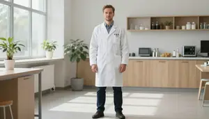 Male Research Dietitian Stock Photo