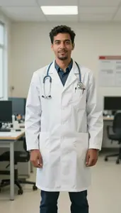 Male Respiratory Therapist Stock Photo