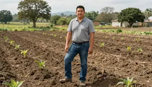 Male Soil Conservationist Professional Stock Photo