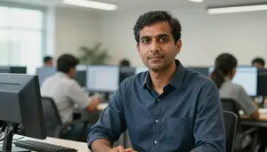 Male South Asian History Professor Professional Stock Photo