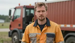 Male Trail Maintenance Worker Professional Stock Photo