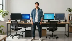 Male Web Developer Stock Photo