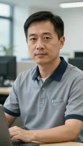 Postal Service Clerk Portrait Stock Photo