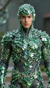 Armor Of Interlocking Glass Leaves
