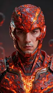 Armor Of Living Magma With Cooling Cracks