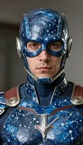 Costume Made Of Interlocking Porcelain Plates Painted With