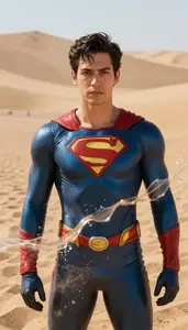 Figure In Desert Sands That Flow Like Water