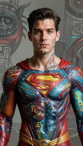 Figure In Living Ink That Paints Destinies