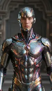 Figure In Living Metal That Flows Like Liquid