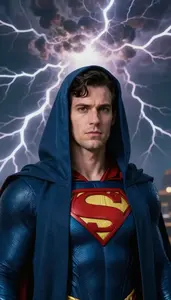 Hero Draped In A Living Thunderhead
