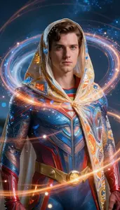 Hero Draped In A Living Solar Wind