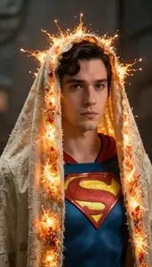 Hero Draped In A Living Solar Prominence Arch