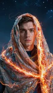 Hero Draped In A Living Solar Wind Stream
