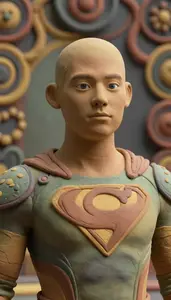 Hero In Living Clay From Sacred Earth