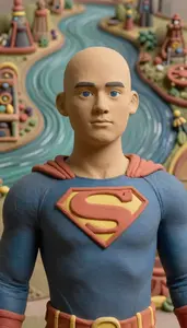 Hero In Living Clay From Sacred Rivers